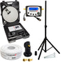 PremiumX Camping SAT-Anlage mobil im Koffer Single LNB: Kompakte Parabolantenne mit Single LNB im Koffer für mobilen Sat-TV-Empfang.