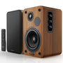 MEVOSTO Aktive Bluetooth Regallautsprecher - Holzoptik. Rechteckige Lautsprecher in Holzoptik für kabelloses Audio-Streaming.