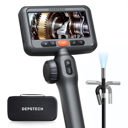 DEPSTECH DS650SL Endoskopkamera mit Licht, 210° drehbar, 1,5 m – 6,2 mm Kamerakopf mit 4,5-Zoll-IPS-Display