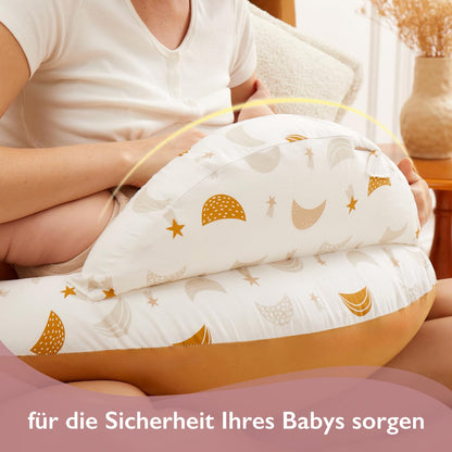 Momcozy Stillkissen mit Sicherheitsumrandung, Meteoritenschauer