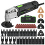 GALAX PRO Multifunktionswerkzeug 260W - 40-teilig Schnellspanner: Kompaktes oszillierendes Elektrowerkzeug zum Sägen, Schleifen, Schaben.