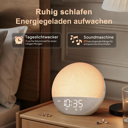 Hiromeco H03 Tageslichtwecker mit Bluetooth und RGB Nachtlicht
