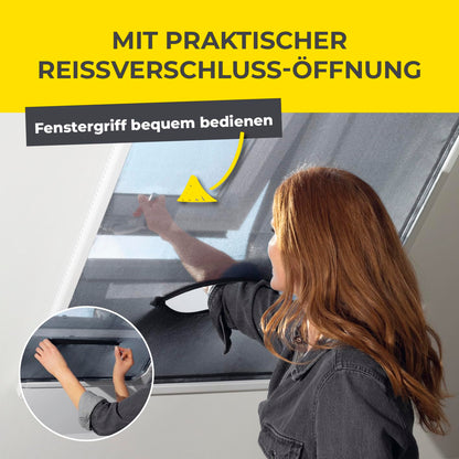 EASYmaxx Insect Protect Teleskop-Fliegengitter für Dachfenster, weiss