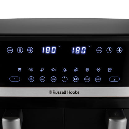 Russell Hobbs SatisFry Heissluftfritteuse 9 L, 2 Körbe, 27681-56