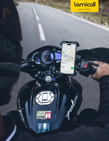 Lamicall Handyhalterung für Motorrad & Fahrrad, vibrationsgedämpft