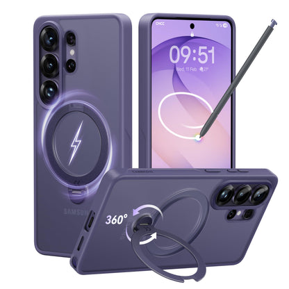CASEKOO Samsung Galaxy S26 Ultra Hülle mit MagSafe Ständer, Violett – halbtransparente matte Rückseite