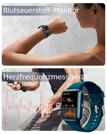 GRV FC1 Smartwatch mit Telefonfunktion und 1.85 Zoll HD-Display