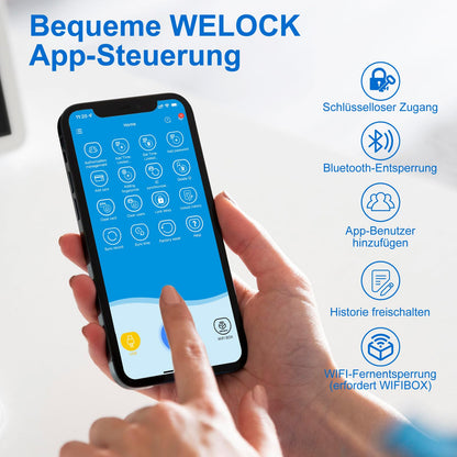 WELOCK ToucA51 Elektronisches Fingerabdruck Türschloss - App/Code