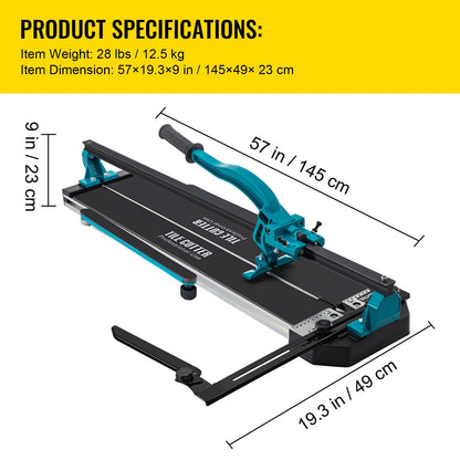 Mophorn Manueller Fliesenschneider für Fliesen – 1200mm