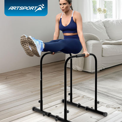 ArtSport Dip Barren Dip Station Liegestützgriffe - Schwarz