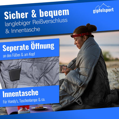 Gipfelsport Ultraleicht Mumienschlafsack - 3 Jahreszeiten -10°C
