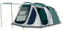 PORTAL 4Plus Familien Campingzelt - 5 Personen Tunnelzelt. Grünes Tunnelzelt mit zwei Innenkabinen für 5 Personen, ideal für Familien-Camping.