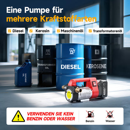 TaskStar Akku-Dieselpumpe nms-12, Kraftstoffpumpe 45 l/min, 21 V