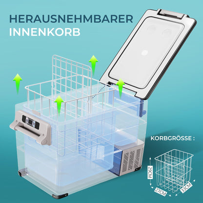 EUHOMY CF35 Kompressor-Kühlbox 30,6 L mit App und LCD-Display