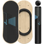 Sportneer Balance Board Holz – 7 Modi, Roller & Ball: Rundes Holz-Board zum Gleichgewichtstraining und Stärkung der Rumpfmuskulatur.