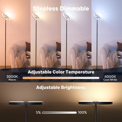 SIBRILLE RGB Dimmbare LED Stehlampe - Deckenfluter 20W
