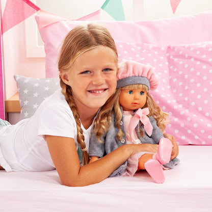 Bayer Design Funktionspuppe Charlene mit Haaren und Schlafaugen, 46 cm
