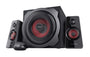 Trust Gaming GXT 38 2.1 Gaming Lautsprechersystem - Schwarz/Rot: Kraftvoller Sound für Gaming.