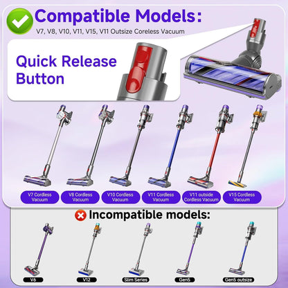Dyson V7-V15 Elektrische Bürste Ersatzteil – Anti-Tangle Direktantrieb
