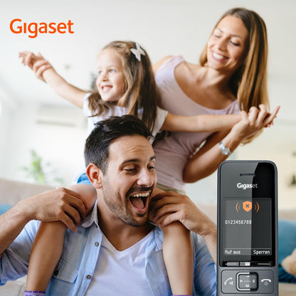 Gigaset Comfort 520A Schnurloses DECT-Telefon mit AB, titan-schwarz