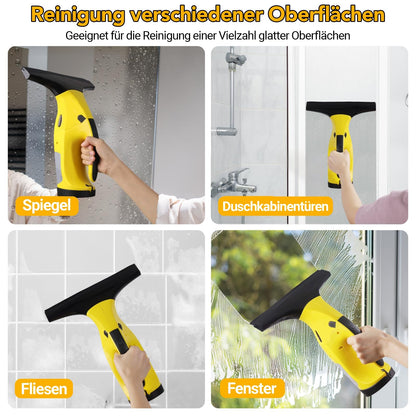 Eave Fenstersauger kabellos, Fensterreinigungsset, 28/17 cm Klingen