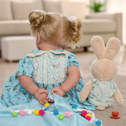 BABESIDE Realistische Reborn Babypuppe Mädchen 45cm - Blondhaarig