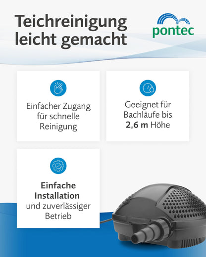 Pontec PondoMax Eco 5000 Filterpumpe für Teich Bachlauf