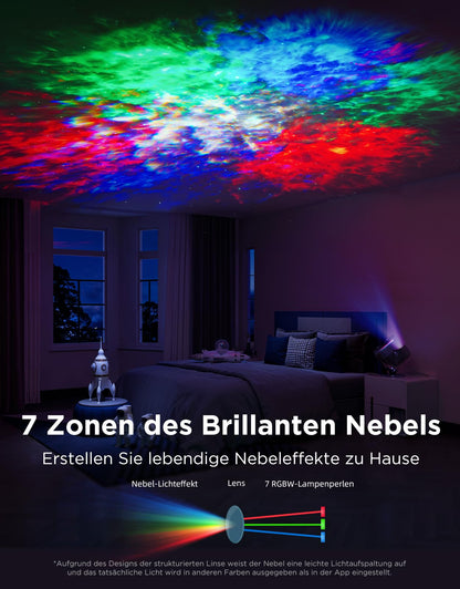 Govee H6095 Nebel Sternenhimmel Projektor, RGBW LED, Matter & Alexa