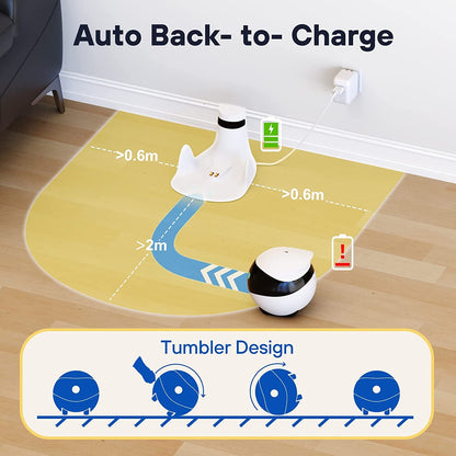Enabot EBO SE FamilyBot – Haustierkamera-Roboter, 1080P, Nachtsicht