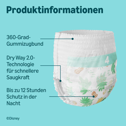 by Amazon Disney Windelhosen Grösse 4 (9–15 kg), 160 Stück