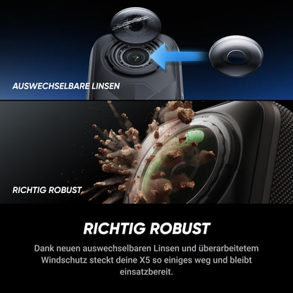 Insta360 X5 Must-Have-Bundle – 8K 360° Action Cam, wasserdicht