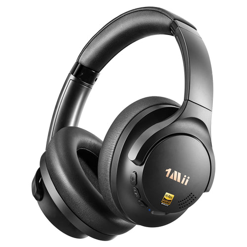 1Mii Y8+ Kopfhörer Over-Ear mit Hybrid ANC, Bluetooth 6.0, Schwarz mit weichen Ohrpolstern, faltbar