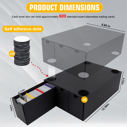 HIMOMO Sammelkarten-Aufbewahrungsbox für 18000+ Karten (TCG, MTG)