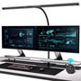 EYOCEAN LED Monitorlampe 80cm - Gestensteuerung, mit Sockel. Schwarze 80cm LED-Leiste für blendfreies Arbeiten am Monitor.