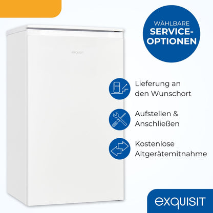 Exquisit KS5117-3-010E Kühlschrank mit 3-Sterne-Gefrierfach, weiss