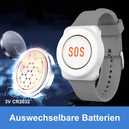 DAYTECH Notrufknopf für Senioren, WiFi Hausnotruf Set mit Armband