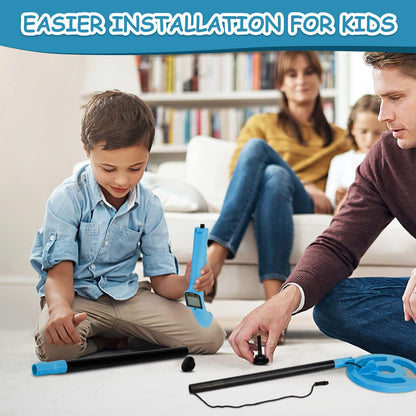 OMMO Metalldetektor für Kinder MD-3006 mit LCD-Display und Schaufel