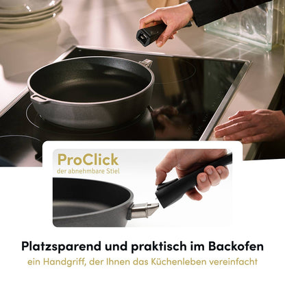 Hoffmann Aluguss Bratpfanne – Induktion 28cm Hochrand