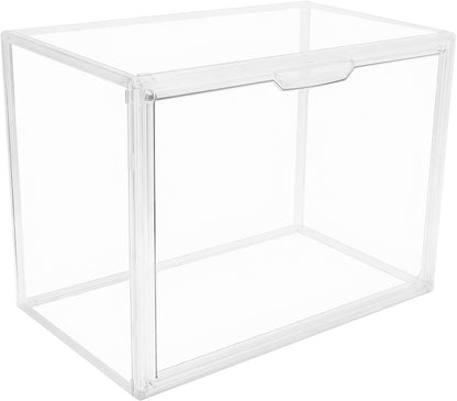 GUDEMAY Aufbewahrungsbox transparent mit Magnetverschluss, 3er Set