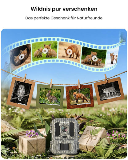 Misstech Solar-Wildkamera 4K 64MP mit Handyübertragung und Nachtsicht