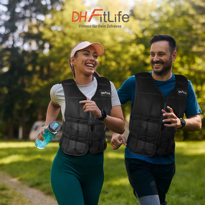 DH FitLife Verstellbare Gewichtsweste - Trainingsweste 20KG