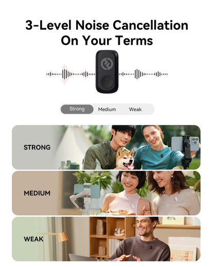 Hollyland Lark A1 Combo Wireless Lavalier Mikrofon für iPhone/Android