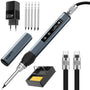 KAIWEETS USB C Lötkolben Set - Einstellbar 65W Digital. Lötkolben mit Digitalanzeige, USB-C Anschluss. Zum Löten von Elektronik.