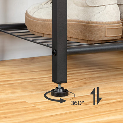 HOOBRO Garderobenständer mit Schuhregal – Dunkelbraun EBF80MT01G2