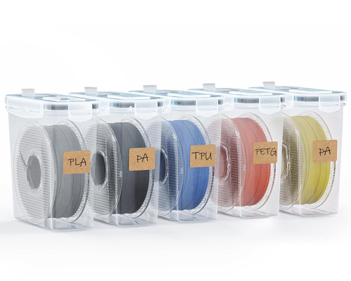 YOOPAI Filament Aufbewahrungsbox 5er-Set, wasser- und staubdicht, Box mit Deckel für 1,75-mm-Filament