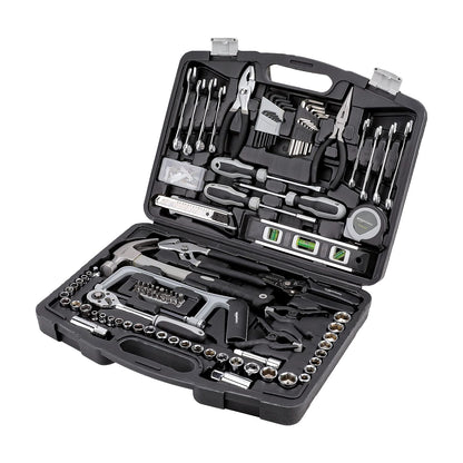 Amazon Basics Allgemeines Handwerkzeug-Set Haushalt – 173-teilig. Schwarz. Für Reparaturen, Montagen und Heimwerkeraufgaben.