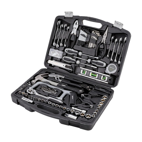 Amazon Basics Allgemeines Handwerkzeug-Set Haushalt – 173-teilig. Schwarz. Für Reparaturen, Montagen und Heimwerkeraufgaben.