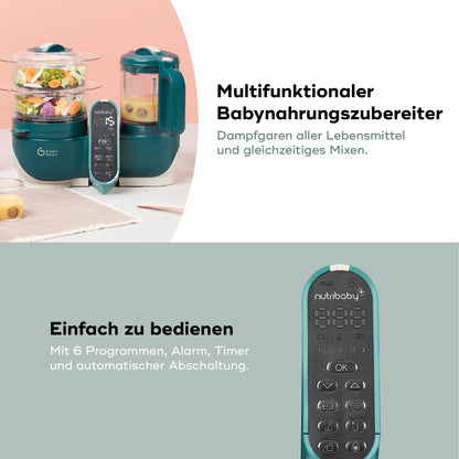 Babymoov Nutribaby Plus Babynahrungszubereiter - Opal Green