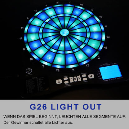 Turnart Dartscheibe Elektronisch Profi LED - Blau