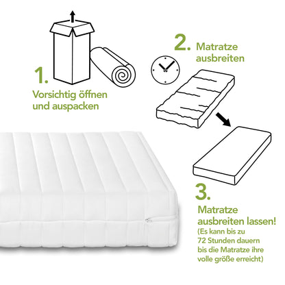 DREAMSTAR Easy Flex Kaltschaummatratze H2/H3 – 90x200 cm